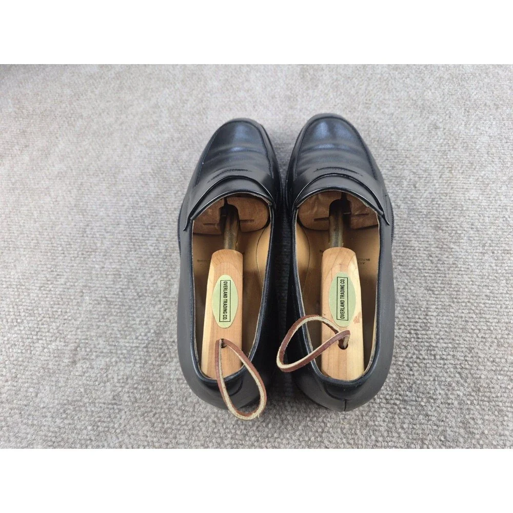 Gravati For Richards Store Shoes Men Sz 10M Black Leather Loafers Made in Italy